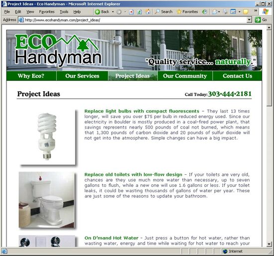 Eco Handyman - Click to See Next Image