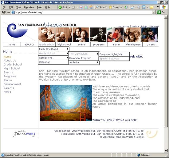 The San Francisco Waldorf School - Click to See Next Image