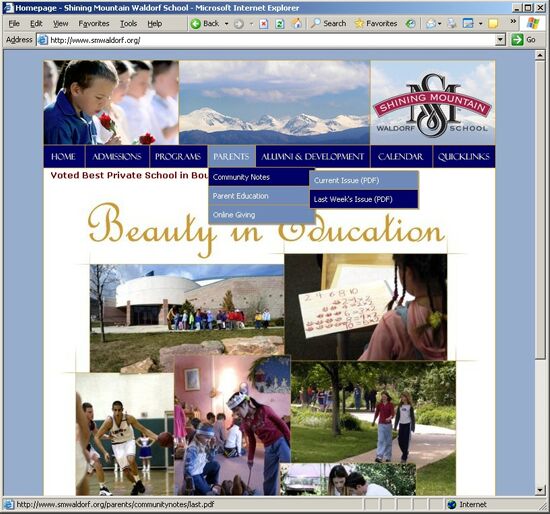 Shining Mountain Waldorf School - Click to See Next Image